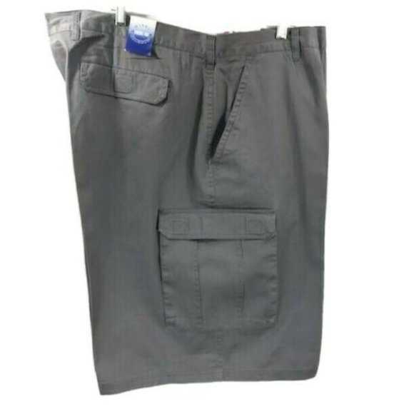 Harry Dickson Men's Gray Cargo Shorts 100% Cotton Size 52 x 12" Inseam - Picture 3 of 3